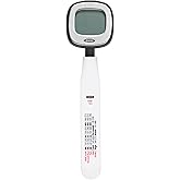 OXO Good Grips termometre, paslanmaz &ccedil;elik, g&uuml;m&uuml;ş/siyah | Fonksiyonel tasarım, rahat sap, kolay temizlenir ve saklanır