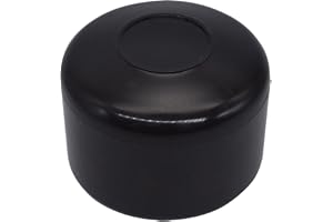 SKIR'CO (30 st) staketstolplock, runda 42 mm svarta plastlock för runda staketstolpar, staketstolpskydd, svart RAL 9005 färg