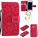 Produktbild für Samsung Galaxy S5 Mini Geprägte Muster Handy PU Leder Silikon Schutzhülle Handy case Book Style Portemonnaie Design für Samsung GalaxyS5 Mini + Schlüsselanhänger/*18 (3)