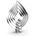 QAAQS Teardrop Leaf Cookie Cutter Set Large Assorted Sizes - 5 inch, 4 inch, 3 inch, 2 inch - 4 Piece - Stainelss Steel