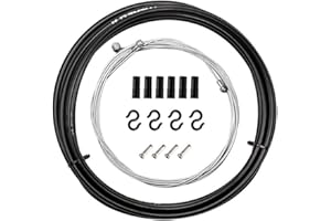 Fezf Bremsleitungssatz,Bremszug Fahrrad，Fahrrad Bremszug， Fahrradbremse Mit Bremsleitung Vorne Und Hinten, Bremsleitung, Kappe, Leitungsrohr, s-Schnalle, Innere Endabdeckung