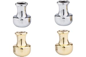 LK Trend & Style Glutkiller cromato e oro chiuso per posacenere dissolvente (2 x cromo + 2 x oro chiuso)