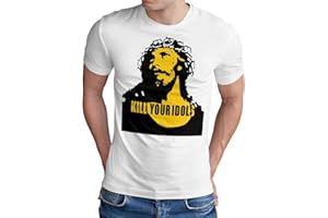 OM3® Kill Your Idols T-Shirt | Herren | 90s Jesus Hard Rock Punk Grunge Music Band | S - 5XL