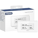 Aqara Luftqualitätsmonitor für Innenräume, Verschmutzungsmessgerät für TVOC, Temperatur und Luftfeuchtigkeit, mit E-Ink-Displ