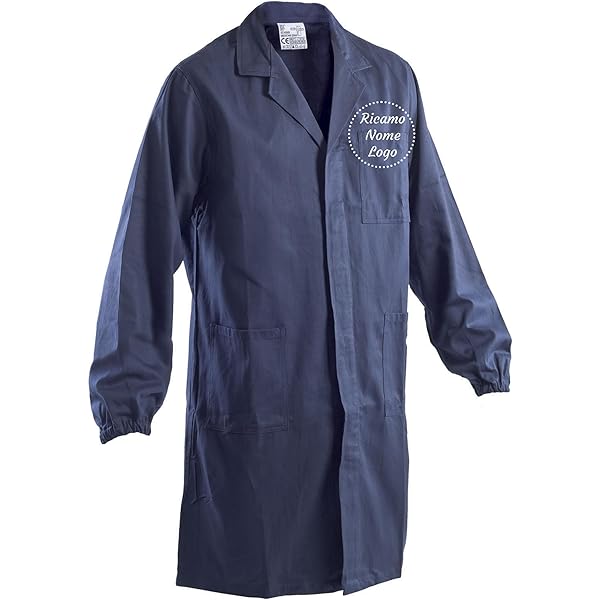 Manica Lunga Camice Da Lavoro Uomo Blu Royal Cotone Pesante Made Italy  Camice Lavoro Uomo Blu