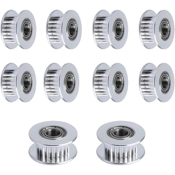 EPANO 5 Stks 8mm Boring 20 Tanden GT2 Riem Katrol voor 3D Printer 6mm Breedte 20T Distributieriem Aluminium Riem Katrol (Maat : 8mm