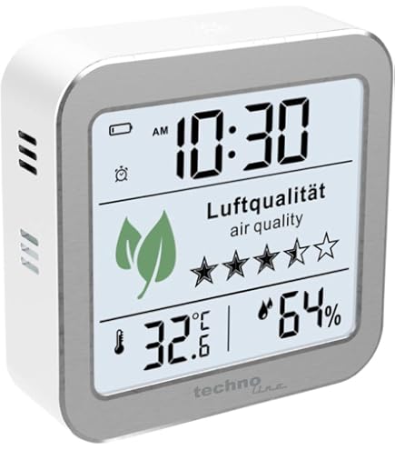 Moniteur Qualité De L'air Nedis SmartLife – Mesure CO2, COV, Formaldéhyde, Température, Humidité, Connecté Wi-Fi
