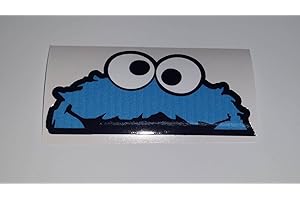 STICKERPOINT24 Cookie Monster JDM Peeper Krümmel Sesamstrasse Fun Sticker Aufkleber