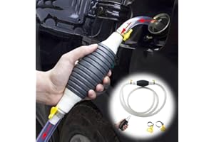 LIUZHIPENG Fuel Syphon Pump, High Flow Water Liquid Transfer Pump, Manual Hand Siphon Pump Kit for Car Fuel Petrol Oil Liquid Transfer (3 Meters)