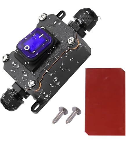 Interruttore A Bilanciere ON OFF Rosso 3 Pin 220V – Con LED Luminescente, Per Foro Da 20mm