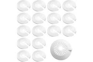TFSYLISA 30 Pezzi Rosette per Termosifoni Rosetta Copertura per Tubi Pipe Collar in Plastica per Tubi dell'Acqua 14-29 mm Tubi Del Gas Tubi Riscaldamento