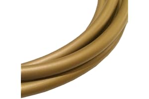 CHRISTOPH PALME LEUCHTEN 2m Zuleitung Gold H03VV-F 3 x 0,75qmm PVC isolierte Schlauch-Leitung 3G Leuchtenkabel Lampenkabel Kabel Stromkabel