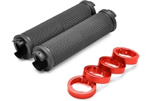 Ezweiji Poignées De Guidon De Vélo, Poignées De Vélo Antidérapantes avec Verrou en Aluminium pour Confort Et Sécurité Caoutchouc De Haute Qualité pour Anti-Abrasion Et Absorption des Chocs