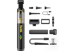 ‎FANTTIK Fanttik Slim V10 Apex Kabelloser 4-in-1 Auto & Mini-Handstaubsauger mit 19000 Pa Saugkraft, Smarter Digitalanzeige und 2 Saugmodi für Auto, Büro & Tastaturen