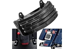 NATGIC Tylne światło motocyklowe, tylny błotnik, LED, światło hamowania ze światłem kierunkowskazu i światłem do jazdy dla Ha-rley Dav-idson FLHX FLTRX Street Glide Touring - dymne soczewki