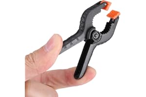 HZTYYIER 10 sztuk zacisków sprężynowych muślinowych czarne wytrzymałe plastikowe dla DIY