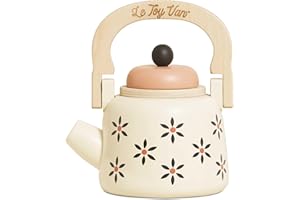 Le Toy Van - TV282 - Bouilloire Jouet en Bois pour Enfants à partir de 2 Ans, Accessoires de Cuisine Montessori, Jeu éducatif de rôle, 1 Grande théière, Bois FSC écologique