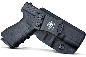 PoLe.Craft IWB Tactical KYDEX Gun Holster Custom Fits: Glock 19 19X 23 25 32 45 (Gen 3 4 5) CZ P10 Funda Pistola Case Inside Concealed Carry Holster Guns Accessories