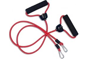 SUBTACK Bandas de Resistencia para Plataforma vibratoria - Juego de 2 elásticos con Asas EVA para Entrenamiento de Fuerza y Desarrollo Muscular