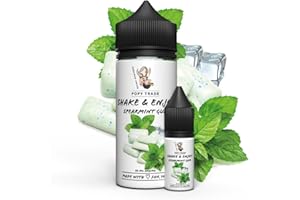 POPY TRADE - Shake & Enjoy - Spearmint Gum - Overdosed Aroma 10ml in 120ml Chubby Gorilla Flasche, einfaches mischen. Für Vernebler, Nebelmaschinen, Diffusor, Lebensmittel, Getränke uvm.