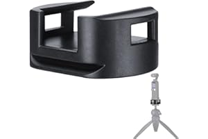 HAFOKO OSMO Pocket WiFi Base Treppiede Montaggio Adattatore Compatibile con OSMO Pocket 1/2 Gimbal WiFi Senza Fili Modulo Base 1/4 "Foro per Vite Rilascio rapido Tipo-C Porta di ricarica Spazio