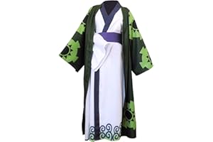 NoryNick Roronoa Zoro Cosplay Costume Anime Cloak Robe Wano Country Kimono Suits Halloween Outfit