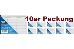 TOPPOINT 10 Fahrtenbücher DIN A6 Stylex Fahrtenbuch 40 Blatt