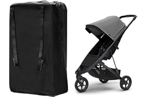 Soleeya Borsa Trasporto Passeggino Leggero, Borsa da Viaggio per Passeggino Impermeabile Nero Borsa Passeggino Viaggio Universale, Sacca Passeggino Aereo Utilizzato per Trasporto Passeggino