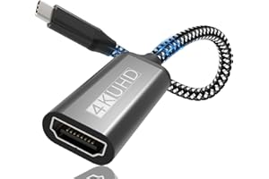 TEFLOTY Adapter USB C na HDMI, HDMI na USB C 4K adapter Thunderbolt 3 do HDMI, kompatybilny z iPhone 16/15Pro Max, MacBook Pro/Air, Surface Pro, Pixelbook, iPad Pro, XPS, Samsung Galaxy S/Note Huawei Mate