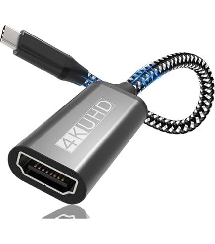 Adaptateur USB-C Vers HDMI 4K/1080p - Compatible Xiaomi Redmi Note 14 Pro 5G, Pour PC, Smartphone, Tablette