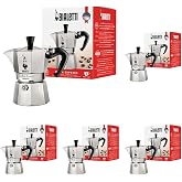 Bialetti - Moka Express: 2 Cups Ocak &Uuml;st&uuml; Espresso Pişirici - 90ml - G&uuml;m&uuml;ş Renk - Al&uuml;minyum G&ouml;vde - Patentli G&uuml;venlik Valfi -