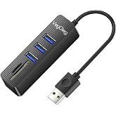 VegGieg USB 2.0 SD - MicroSD Kart Okuyucu ve 3 Port USB &Ccedil;oklayıcı Hub