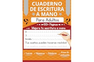 Cuaderno de Escritura a Mano para Adultos y Adolescentes: Aprende a escribir y dibujar Letras, Palabras y Frases de motivación