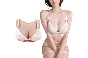 CUAIBB Silicone Breast Forms Round Collar Fake Breastplate Realistic Breast for Cosplay Drag Queen