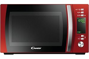 Candy Cmxg20Dr – Four micro-ondes avec grill et Cook in App, 20 L, 40 programmes automatiques, 700 W, rouge