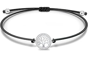 NINAWISH Sterling Silber Armband für Damen, Glücksarmband, Freundschaftsarmband, Knöchel-Armband, Muttertagsgeschenk für Mama, Schmuck Freundschaft Geschenke für Frauen, Armband Damen, mit Schmuck-Box