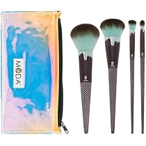 MODA Royal & Langnickel Make-up-Pinsel Set, 5-teilig, Mit Tasche - In Minzschokolade