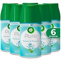 Air Wick Freshmatic Pure Fresh Ricarica Spray - Profumo Agrumi E Mandarino, 6x250ml, 70 Giorni Di Freschezza