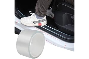 STORYSTORE Auto Einstiegsleisten Aufkleber Universal, 5cmx10m Transparent Auto Schutzfolie Auto Einstiegsleisten Schutz Lackschutzfolie für Autotürschutz/Einstiegsleistenschutz/Auto Stoßstangenschutz