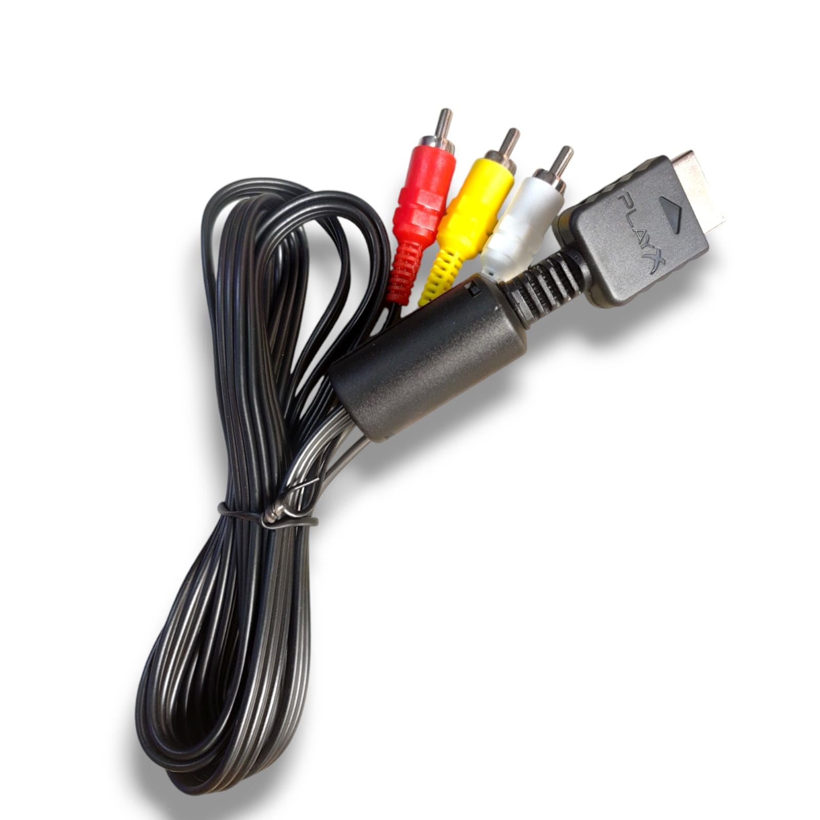 GAME GURU PS2 AV Cable | Audio Video Cable for PS2 Gaming Console | RCA Connectors for Superior Sound & Video