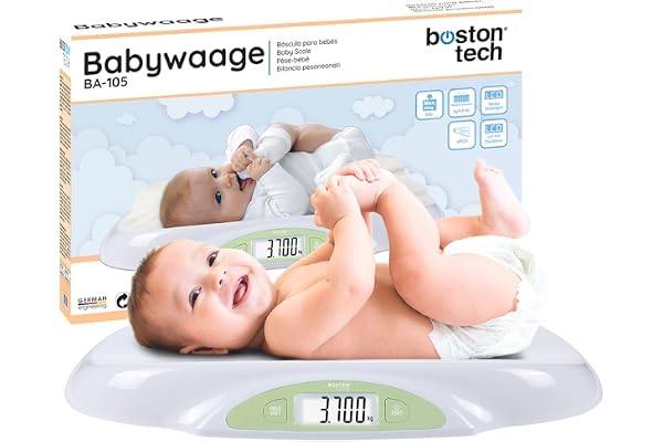 Pèse-bébé numérique pour enfants et animaux jusqu'à 25 kg | Affichage numérique LED Contrôle du poids dès la naissance Fonction de tare haute précision de lecture Arrêt automatique Modèle BA105