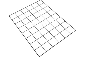 HOMSFOU Wall Grids Picture Shelf for Panel Photos Memo Boards Crafts Board Notice Metal Holder Organiser Iron Photo Frame Pictures Display Organizer Wire Mesh Postcards Square Wall-mount