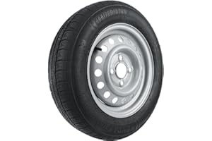 UNITRAILER Roue complète de remorque 13" – Pneu 155/70 R13 74N – Jante acier 4x130 ET20 – Charge max 375kg – Haute stabilité et sécurité de conduite