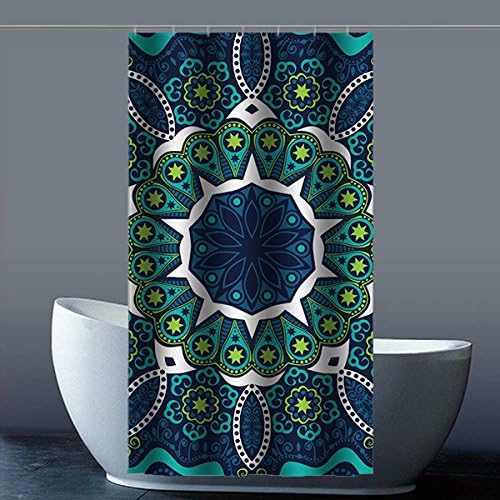 Custom Indian Tribal Patterns Waterproof Polyester Fabric Shower Curtain for Bathroom,36x72(inches) about 90cm x 183cm