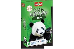 Bioviva - Défis Nature - Asie - Pariez sur les points forts de ces animaux pour gagner la bataille - Jeu de Cartes - 2 à 6 Joueurs - 7 ans - Fabriqué en France - 280082