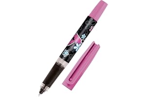 Online Stylo roller à cartouche d'encre ONLINE Bachelor Design heart beat, pour droitiers et gauchers, poignée ergonomique, roller, cartouches d'encre standard, y compris cartouche combi bleue
