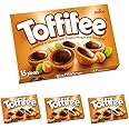 Toffifee Chewy Nougat Caramel Cups with Hazelnut and Chocolate, 15 Pieces (Pack of 4)