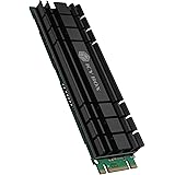 ICY BOX Flacher M.2 Kühler mit 5 mm Bauhöhe für M.2 SSD (2280), Aluminium, 2x Silikon Wärmeleitpad, selbstklebend, passiv, Sc