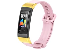 MIJOBS Pasek do Huawei Band 4 Pro / Band 3 Pro/Band 3, silikonowy pasek zastępczy do Huawei Band 3 / 3Pro / 4Pro, wodoodporny i wygodny pasek do uprawiania sportu i fitnessu