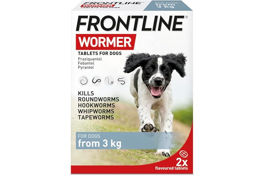 FRONTLINE WORMER - Worming Tablets for Dogs - 2 Tablets